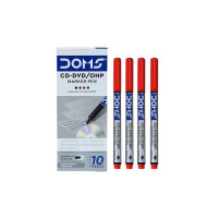 Doms Non-Toxic CD-DVD/OHP Pens (Red x 40 Set)