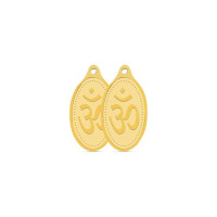 WHP Jewellers 4 gram Yellow Gold OM Pendant [₹1750 Off With ICICI/OneCard/BOB CC+ ₹500 Cashback]