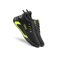 BRUTON Trendy Sports Running Shoes For Men  (Black)