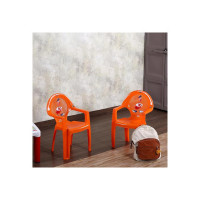 Cello New Tulip Comfortable Kids Chair with Backrest for Study Chair|Play|Dining Room|Bedroom|Kids Room|Living Room|Indoor-Outdoor|Dust Free|100% Polypropylene Stackable Chairs, Orange [coupon]