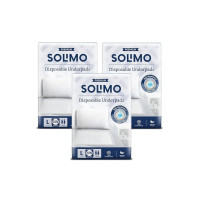 Amazon Brand - Solimo Premium Underpads, Large (Size: 90 X 60 cm), Unisex, High Absorbency, Super soft, Pack of 30 (10 Units x 3 Packs)