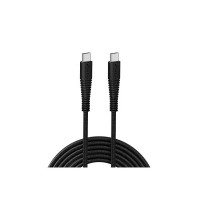 URBN Type-C to Type-C | 65W Super Fast Charging Adapter Cable | Unbreakable Nylon Braided Rugged Cable | Power Delivery (PD) Compatible | Made in India | Length (5 Feet) - Black (Coupon)