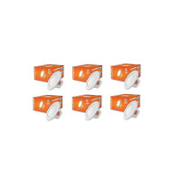 Halonix Kornet 5.5-Watt Junction Box White Led Downlighter| Cut Out- 3 inch | Surge Protection - Upto 4 KV (Pack of 6, White)