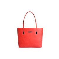 Lino Perros Women's Artificial Leather Tote Bag (Red)