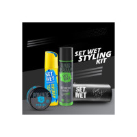 SET WET Men's Styling Kit Deodorant Spray - For Men  (410 ml, Pack of 4)