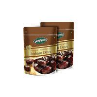 Happilo Premium International Arabian Dates 500g (Pack of 2), Dry Fruit for Weight Management, Soft Chewy Texture & Sweet Caramel Taste