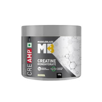 MuscleBlaze Creatine Monohydrate CreAMP™, Trustified Certified Creatine (Unflavoured, 100 g / 0.22 lb, 33 Servings)