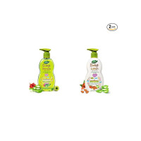 Dabur Baby Shampoo: Gentle Nourishing baby shampoo enriched with baby loving ayurvedic herbs- 500ml & Dabur Baby Lotion: daily moisturising lotion enriched with baby loving ayurvedic herbs- 500ml