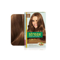 Streax Permanent Hair Colour, 100% Grey coverage, Infused with Argan and Walnut Oil, Long Lasting Cream Hair Colour for Women, Blonde hair Colour, 7.3 Golden Blonde, 120 ml, Pack of 1