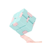 Infinity Cube Fidget Toys for Stress Relief Toys for Boys & Girls. Cool and Unique Gadgets Easy to Carry Blue Color, ABS Safe Material Sensory Toys for Kids. Fidget Cube for Long Hours Playing.