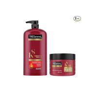 TRESemme Keratin Smooth Deep Conditioning Kit for Long Lasting Frizz control - Keratin Smooth 1L Shampoo and Keratin Smooth 300ml Mask