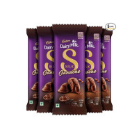 Cadbury Dairy Milk Silk Ganache Chocolate Bar, 58 gram (Pack of 5) [Apply 20% Coupon.]