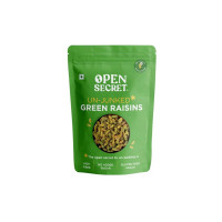 Open Secret Premium Green Raisins 500g | Dried Kishmish Without Seeds | 100% Natural & Gluten-Free | Munakka Dry Fruit | Rich in Fiber, Iron, Calcium & Boosts Immunity | Delicious & Healthy Snacks