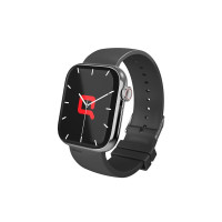 Compaq Q Watch Dimension Series with 1.81" HD Display| BT Calling| Instant Messaging Notification| Blood Pressure Monitoring| Heart Rate Monitoring | Wireless Charging| Smartwatch (Gray) (Coupon)