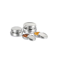 CELLO Steelox Puri Dabba Stainless Steel Multipurpose Flat Storage Containers, Set of 6 Pcs, Silver