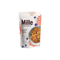 Mille Blueberry Millet Pancake | NO MAIDA | Eggless | Gluten Free | High Plant Protein | Low Carbs | Low GI Millet Grain | No Refined Sugar | 250 grams (Coupon)