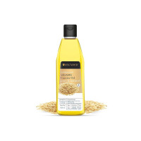 Soulflower Sesame Hair Oil for Hair and Skin, (Til, gingelly) | 100% Pure, Natural & Coldpressed | 225ml (Coupon)