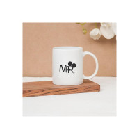 Clay Craft CC MM1 Swiss REZ31 Microwave Safe Coffee Mug for Gift to Couples Wife Husband Boyfriend Girfriend Brother 350 ml, Mr.