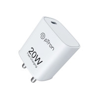 PTron 20 W PD 3 A Mobile Charger  (White)