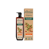 Kesh King Organics - Organic Argan Shampoo |Smoothens & Restores Shine | For Silky, Lustrous Hair | Organic | No Artificial Colours, Parabens, Phthalates Or Harmful Chemicals - 300ml
