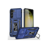 Moshking Back Cover for Samsung Galaxy S23 Plus 5G Slide Camera Case | Heavy Duty Military Grade 360° Protection  (Blue, Pack of: 1)