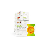 Dabur Calendula Soap - 450g (Pack of 6, 75g each) | Power of Soothing Calendula Oil | For Scarring & Sunburn | Reduces Acne & Blemishes | Calms & Replenishes Skin | For All Skin Types