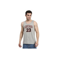 Peppyzone Bulls 23 Printed Cotton Tank Top Vest for Men