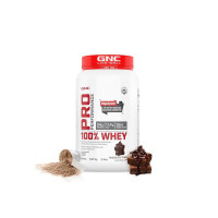 GNC Pro Performance 100% Whey Protein Powder | Boosts Strength & Endurance | Builds Lean Muscles | Fastens Muscle Recovery | Formulated In USA | 24g Protein | 5.5g BCAA | Chocolate Fudge | 2 lbs (Coupon)
