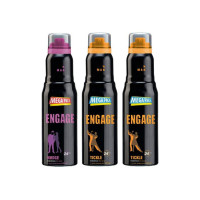 Engage Deo Combo 1 Nudge 220ml and 2 Tickle 220ml, Spicy Fragrance Deodorant Spray - For Men  (660 ml, Pack of 3)