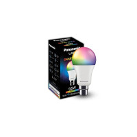 Panasonic LED 9.5W 5CH Smart Bulb with Music Sync function Compatible with Alexa and Google Home (Wifi + Bluetooth), 16 Millions B22 Smart Bulb (Multicolor)