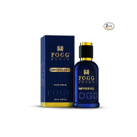 FOGG Men Spray Scent Impressio Perfume, Long-Lasting, Fresh & Powerful Fragrance Spray, Eau De Parfum - 2 X 100Ml (Pack Of 2), 200 Millilitres
