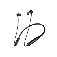 HAMMER Splendor in Ear Bluetooth Neckband with Magnetic Earbuds, Deep Bass, Built-in Mic, Upto 18 Hrs Playtime, BT 5.2, Micro USB Charging Port (Black)