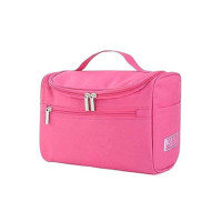 Aspora Multifunctional Extra Large Cosmetic Bag with Hook for Travel, Makeup Organiser, Cosmetic Pouch, Household Grooming Kit, Makeup Bag for Women Cosmetics, Makeup and Jewellery, Medicines, Grooming Vanity Box  (Pink)