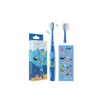 Caresmith Spark Junior Electric Sonic Toothbrush for Kids Ocean Edition | Cute Aquatic Animal Stickers for Designing your Power Toothbrush | 17000 Low Amplitude Strokes/Min Kids Sonic Toothbrush with 2 Ultra Soft Brush Heads