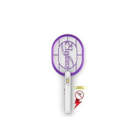 TEQO Rechargeable Mosquito Racket Bat with COB | Fast Charging Mosquito Racket | Long Life Battery | 6 Months Warranty, Made in India (Purple) (2456)