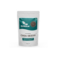 Ramam Chia seeds 400gm For Weight Management | 100% Natural Chia Seeds for Eating - Rich in Omega 3| High Protein seeds | Gluten Free |Helps in Manage Cholesterol level & Blood Pressure - 400g (Pack of 1)