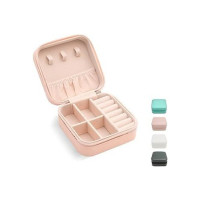 MAKD JEWELLERY BOX Q1 Leather Small Jewelry Box, Travel Portable Jewel Vanity Box  (Multicolor)