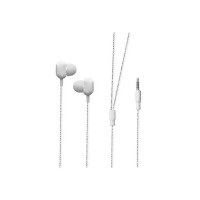 Hitage HP-143 Tune Bass Loop Compatible for All Device Phones Wired Headset (White, in The Ear)