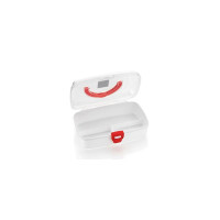 Clazkit BPA-Free Emergency Small Compact Medical Storage Box: Portable, Organized, and Secure Solution for Your Essentials (White, Plastic)