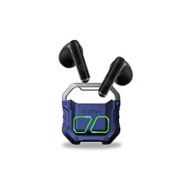 pTron Bassbuds Xtreme Truly Wireless in Ear Earbuds with mic, 32Hrs Playtime, Bluetooth Headphones 5.3, 13mm Driver, Stereo Calls TWS Earbuds, Deep Bass, IPX4 & Type-C Fast Charging (Blue/Black)