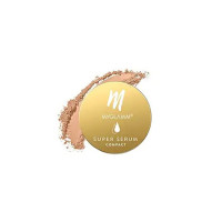 MyGlamm Super Serum Compact - 202W Latte, 9g | Infused With Hyaluronic Acid & Vitamin E | Matte Finish Compact Powder | All Skin Types