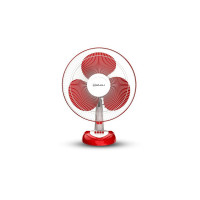 Bajaj Frore Neo Table Fan 400 MM | Table fans for Home & Office |Aerodynamically Balanced Blades| 100% CopperMotor| HighAir Delivery|3-Speed Control| 2-Yr Warranty Red