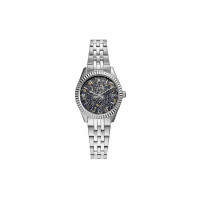 Fossil Stainless Steel Scarlette Mini Analog Blue Dial Women Standard Watch-Es5061, Silver Band