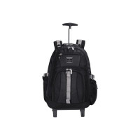 The CLOWNFISH Large 33 L Laptop Backpack Tramp 33 Litre Polyester 2- Wheel Laptop Trolley Backpack (Black- Size 48 Cm)  (Black)