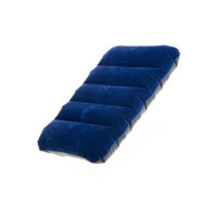 DEAGAN Polyester Fibre Solid Travel Pillow Pack of 1  (Blue)