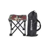 Strauss Folding & Portable Camping Chair | 4 Legged Hiking, Beach Stool, Picnic Chair  (Camouflage)