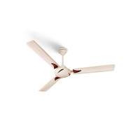 LONGWAY Creta P1 1200 mm/48 inch Ultra High Speed 3 Blade Anti-Dust Decorative Star Rated Ceiling Fan (Ivory, Pack of 1)