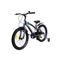 Amazon Brand - Symactive Mini Wonder, 20T Single Speed Kids Cycle/Bicycle/Bike, V-Brakes, Frame Size: 11.5 inch, Age: 5-12 Yr, Steel Rim (Dark Blue, Unisex)