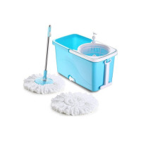 Ganesh MASTER PLASTIC SPIN Wet & Dry Mop  (Blue)