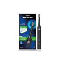 Ant Esports Alpha Pro Sonic Electric Toothbrush with 2 Brush Heads, Sonic Toothbrushes 40,000 VPM, 5 modes - 𝐖𝐡𝐢𝐭𝐞𝐧𝐢𝐧𝐠, 𝐂𝐥𝐞𝐚𝐧𝐢𝐧𝐠, S𝐞𝐧𝐬𝐢𝐭𝐢𝐯𝐞, P𝐨𝐥𝐢𝐬𝐡𝐢𝐧𝐠, M𝐚𝐬𝐬𝐚𝐠𝐞, IPX7, Ergonomic Designs, Fast Charge 4hours last up to 30days, Smart Travel Power Toothbrush for Adult Men & Women – Black